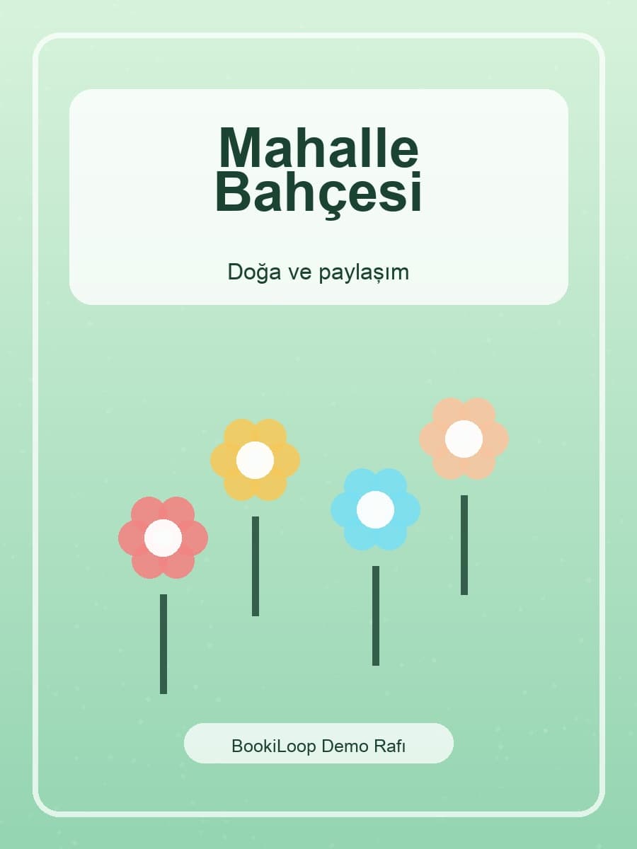 Mahalle Bahçesi kitap fotoğrafı
